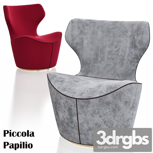 Armchair piccola papilio 3dsmax Download - thumbnail 1