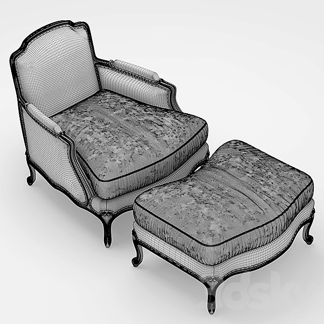 Armchair PIGRA poltrona 3DSMax File - thumbnail 3