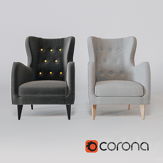 Armchair Pola 3ds Max - thumbnail 1