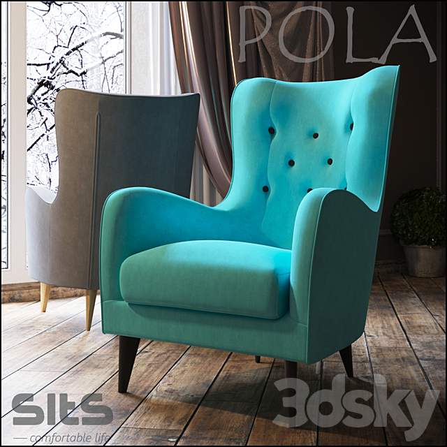 Armchair POLA 3DSMax File - thumbnail 1