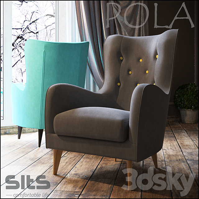 Armchair POLA 3DSMax File - thumbnail 2