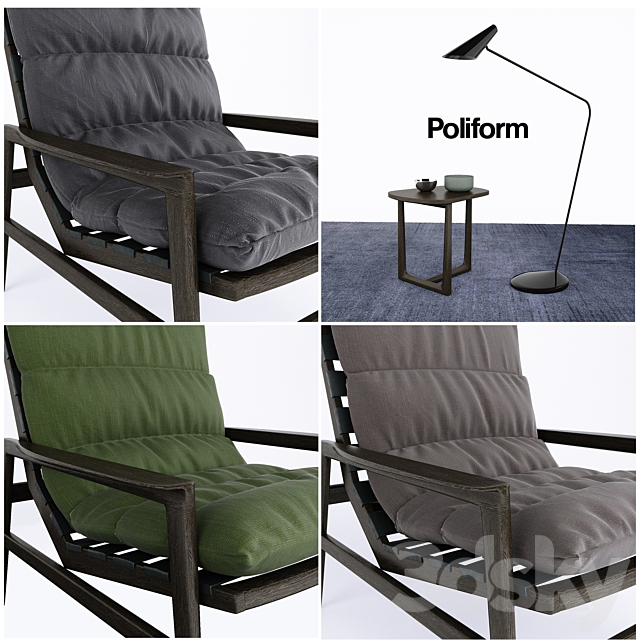 Armchair POLIFORM IPANEMA 3DSMax File - thumbnail 2