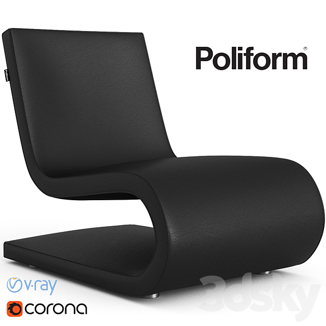 Armchair Poliform Snake 3DSMax File - thumbnail 1