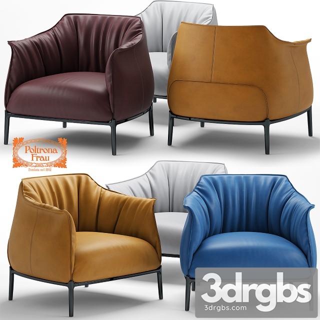 Armchair Poltrona Frau Archibald 3dsmax Download - thumbnail 1