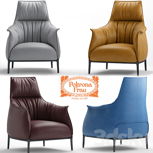 Armchair poltrona frau archibald 3DSMax File - thumbnail 1