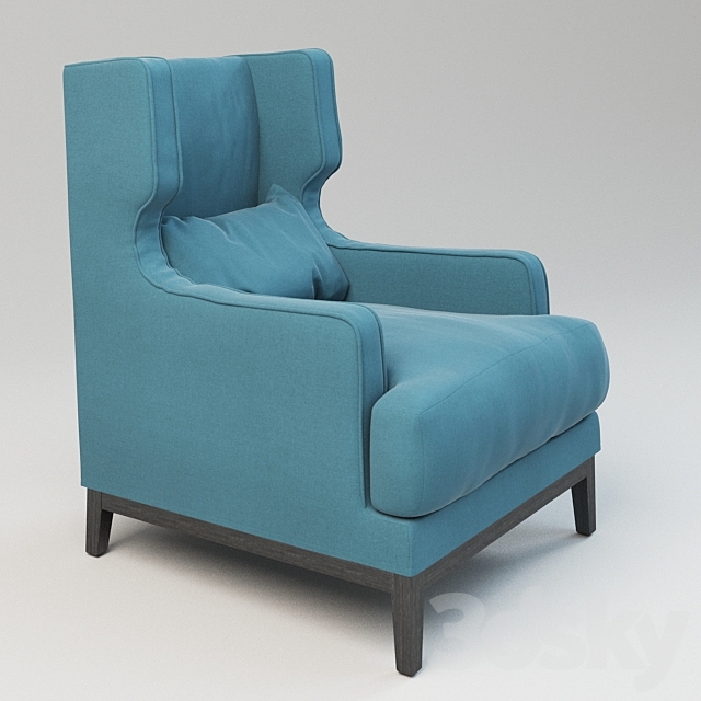 Armchair Porada Camille 3ds Max - thumbnail 1