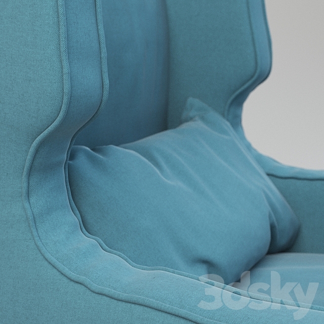 Armchair Porada Camille 3ds Max - thumbnail 3