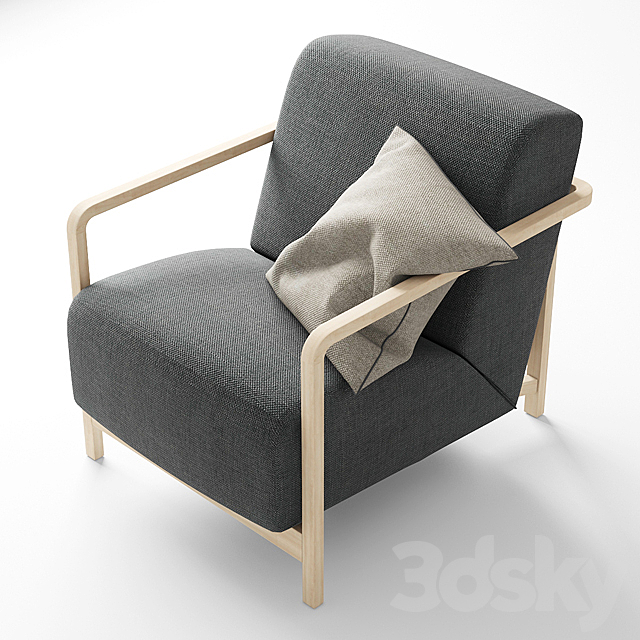 Armchair Porada Gilda 3ds Max - thumbnail 1