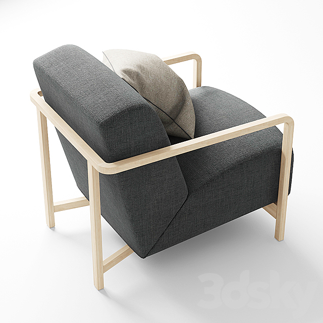 Armchair Porada Gilda 3ds Max - thumbnail 2