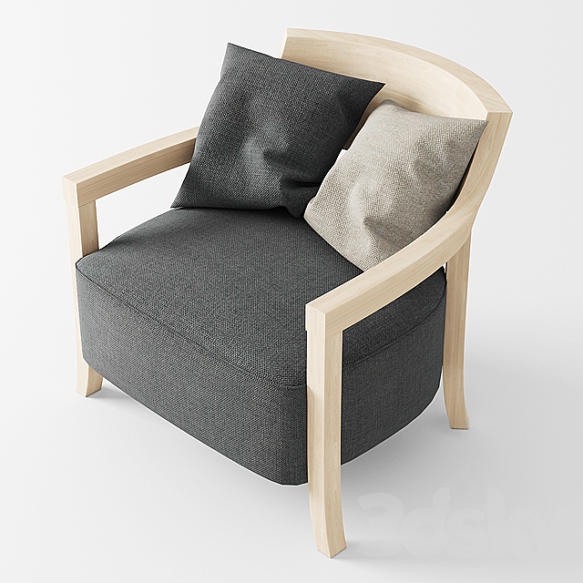 Armchair POTOCCO aura 3ds Max - thumbnail 1