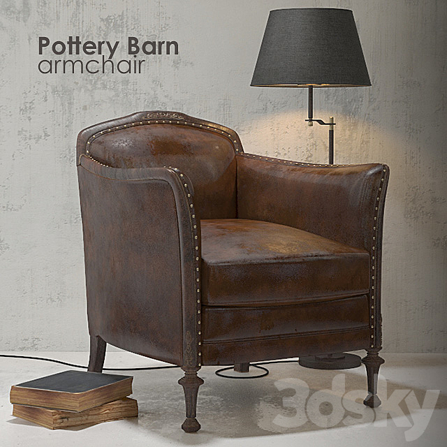 Armchair Pottery Barn 3DSMax File - thumbnail 1