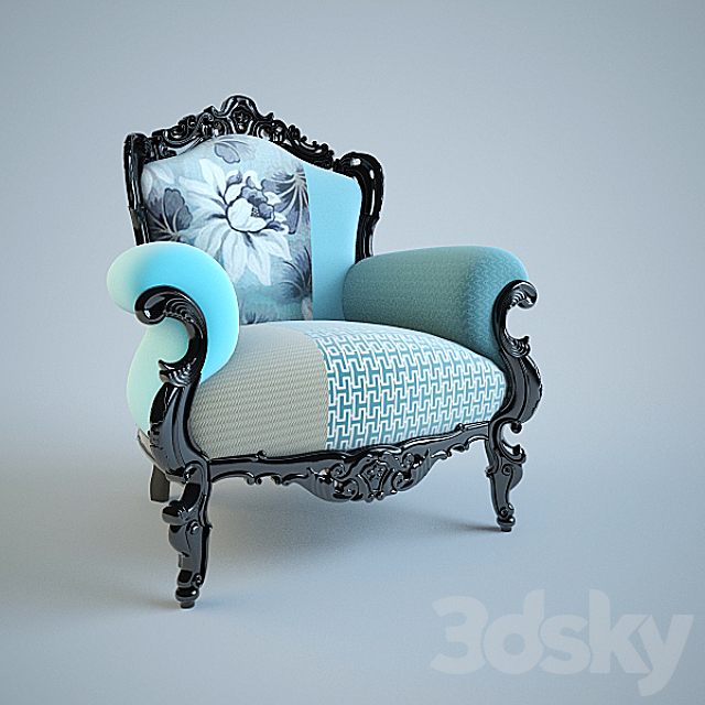 armchair-Prince factory Modo 3DSMax File - thumbnail 1