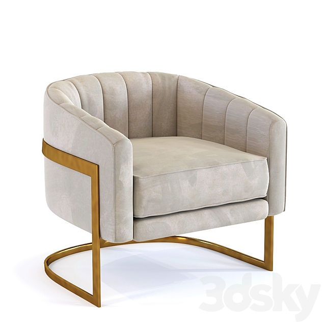 Armchair Pure Elegance 3ds Max - thumbnail 1