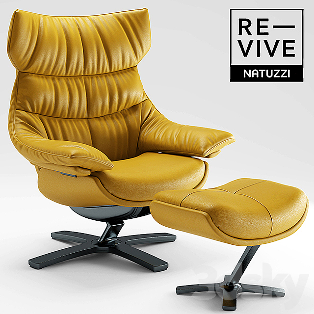 Armchair Re-vive by Natuzzi 3DSMax File - thumbnail 1