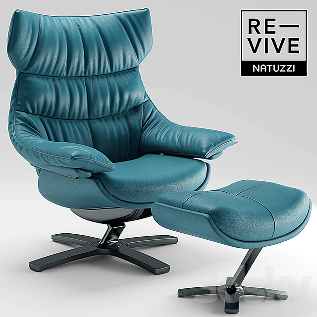 Armchair Re-vive by Natuzzi 3DSMax File - thumbnail 2