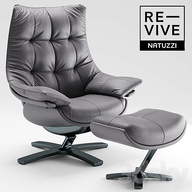 Armchair Re-vive by Natuzzi 3DSMax File - thumbnail 1