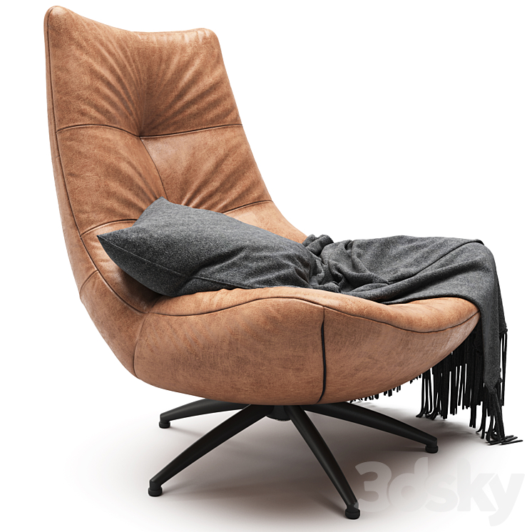 Armchair reflex 3DS Max Model - thumbnail 1