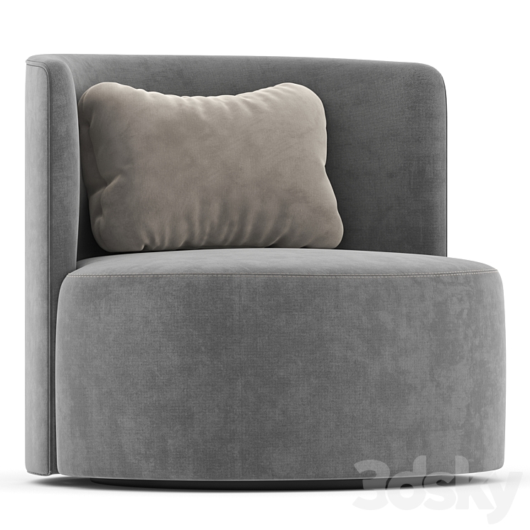 Armchair REYNAUX CURVE 3DS Max Model - thumbnail 1