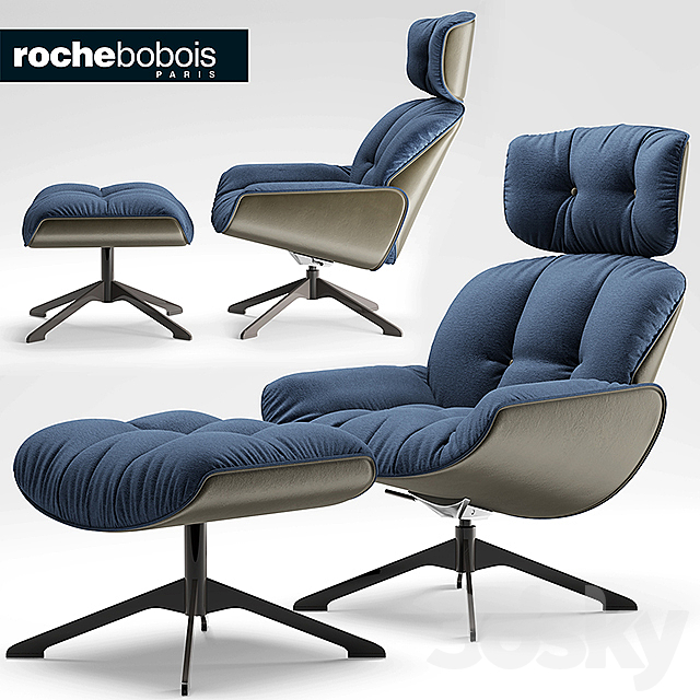 Armchair roche bobois QUIET LIFE ARMCHAIR 3DSMax File - thumbnail 1