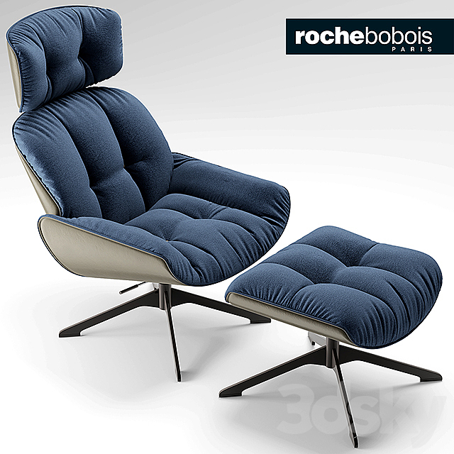 Armchair roche bobois QUIET LIFE ARMCHAIR 3DSMax File - thumbnail 2