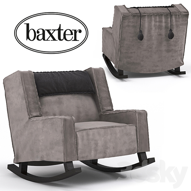 Armchair Rocking Housse from Baxter 3ds Max - thumbnail 1