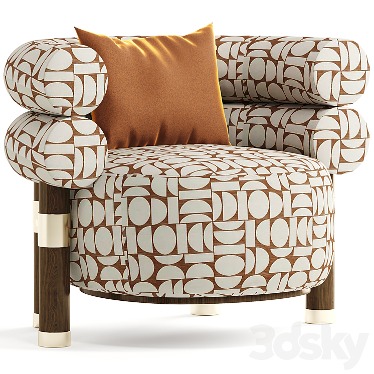 ARMCHAIR ROGERS 3DS Max Model - thumbnail 3