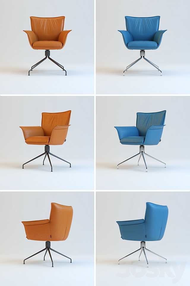 Armchair ROLF BENZ 630 3DSMax File - thumbnail 3