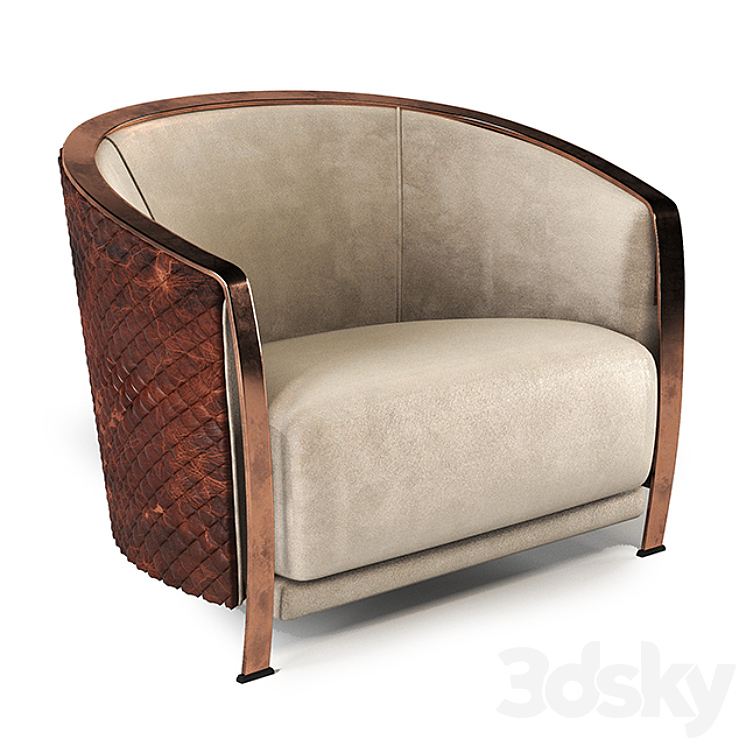 Armchair Rugiano 005_AS 3DS Max - thumbnail 2