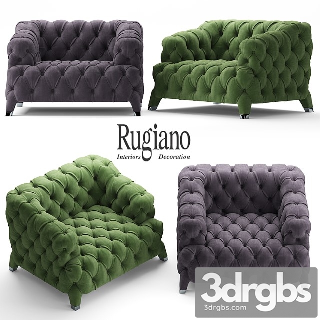 Armchair rugiano cloud 3dsmax Download - thumbnail 1