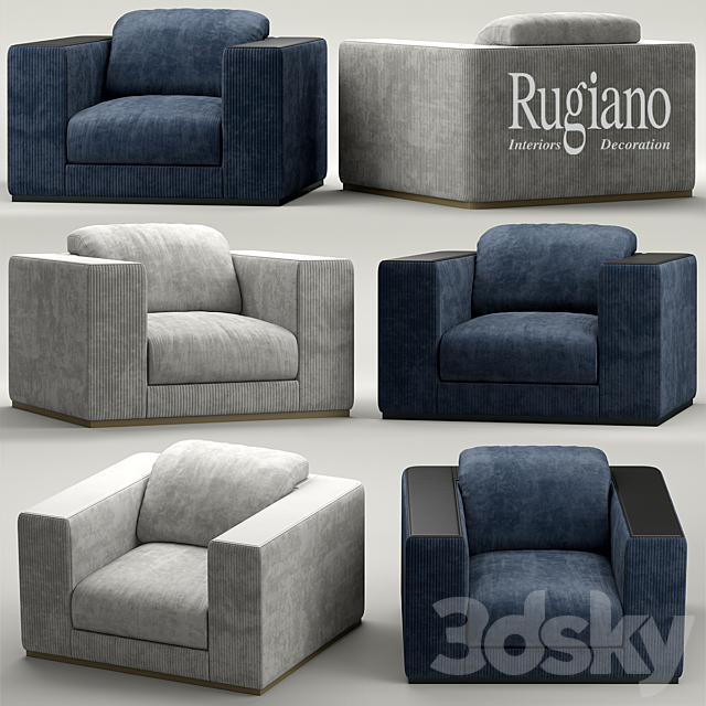 Armchair Rugiano VOGUE armchair 3DSMax File - thumbnail 1