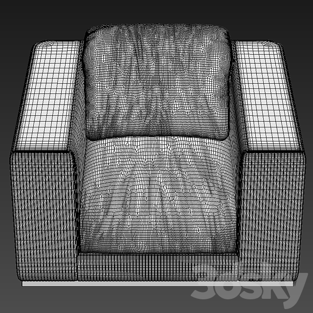 Armchair Rugiano VOGUE armchair 3DSMax File - thumbnail 3