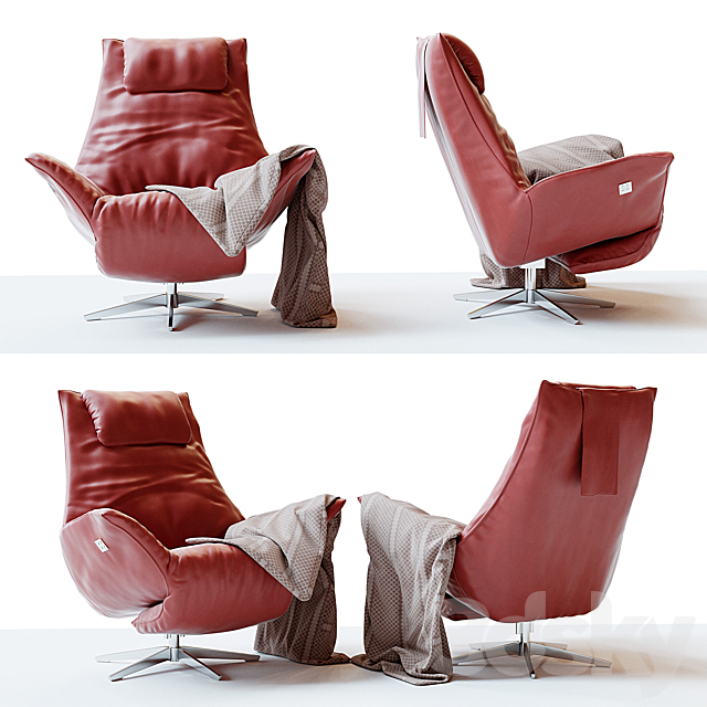 Armchair SAFIRA SILENCIO manufacturer Koinor 3ds Max - thumbnail 1