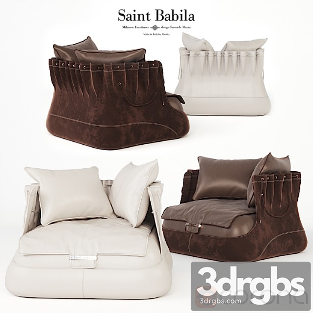 Armchair saint babila armchair bag 3dsmax Download - thumbnail 1