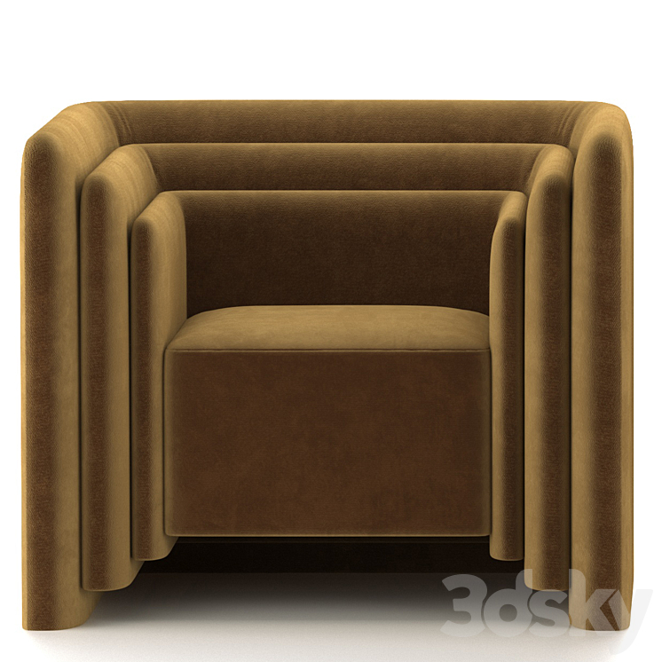 ARMCHAIR SAINT GERMAIN 3DS Max Model - thumbnail 2