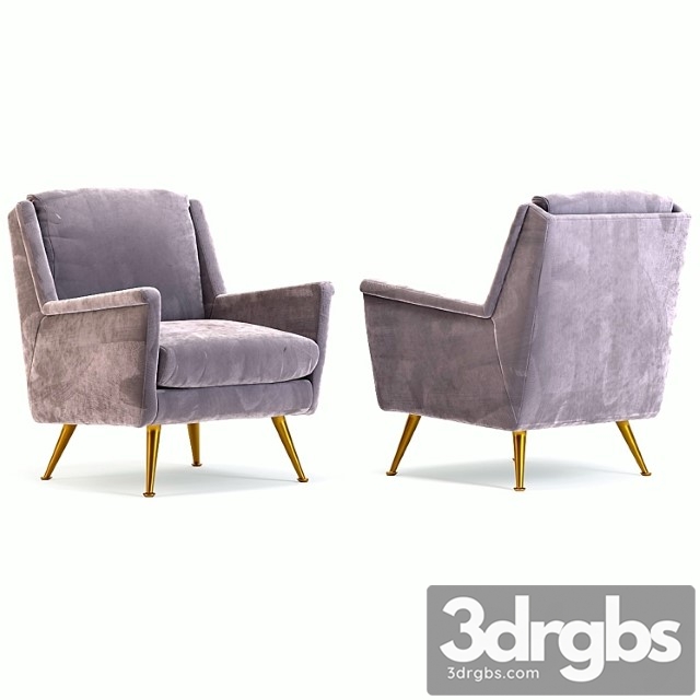 Armchair san diego gray 3dsmax Download - thumbnail 1