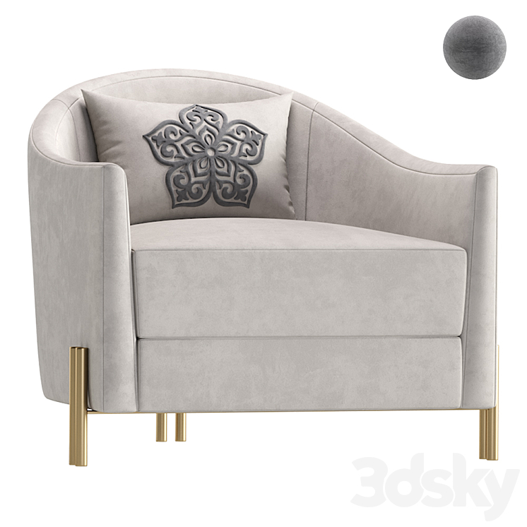 Armchair SAN JOSE Cazarina Interiors\/?????? ???-???? 3DS Max - thumbnail 1