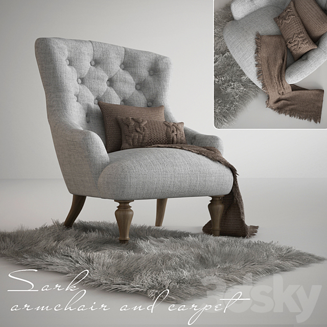 Armchair Sark 3DSMax File - thumbnail 1