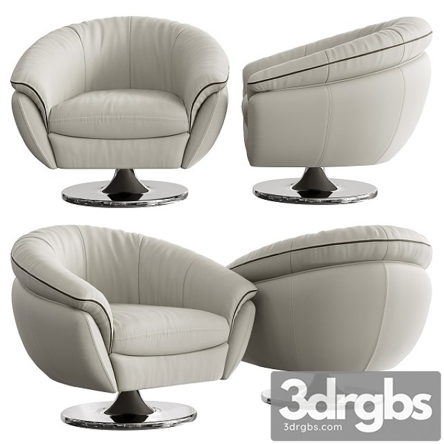 Armchair SATIS GOLDEN 3dsmax Download - thumbnail 1