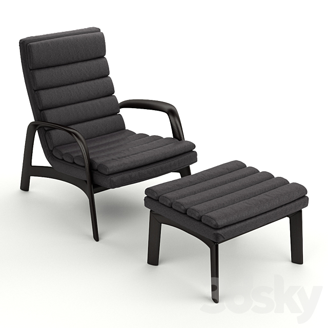 Armchair + Saville chair from Minotti 3DSMax File - thumbnail 3