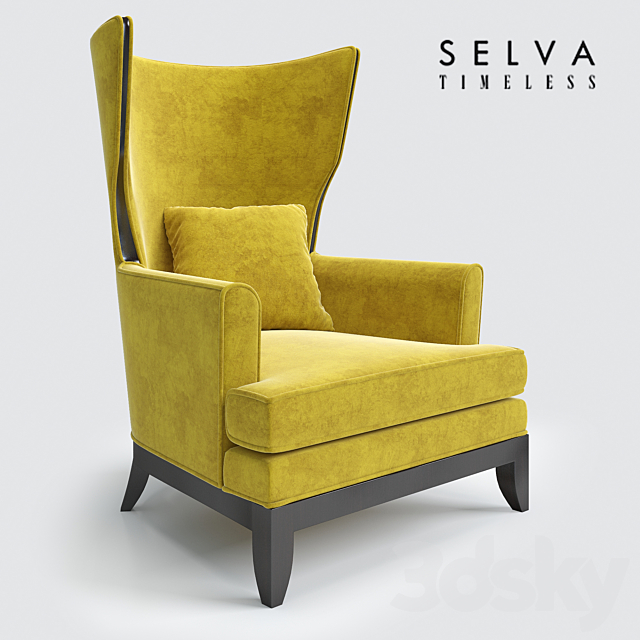 Armchair Selva Vendome 3ds Max - thumbnail 1