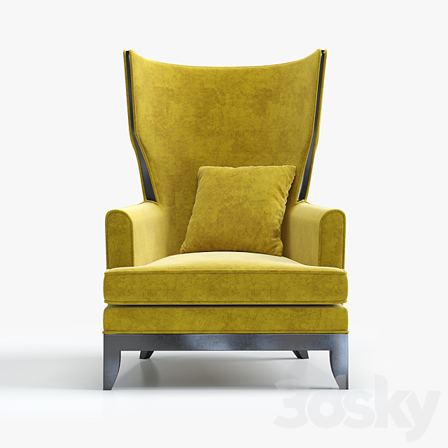 Armchair Selva Vendome 3ds Max - thumbnail 2