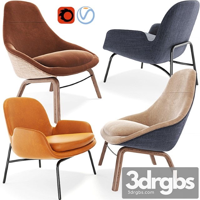 Armchair set 02 3dsmax Download - thumbnail 1