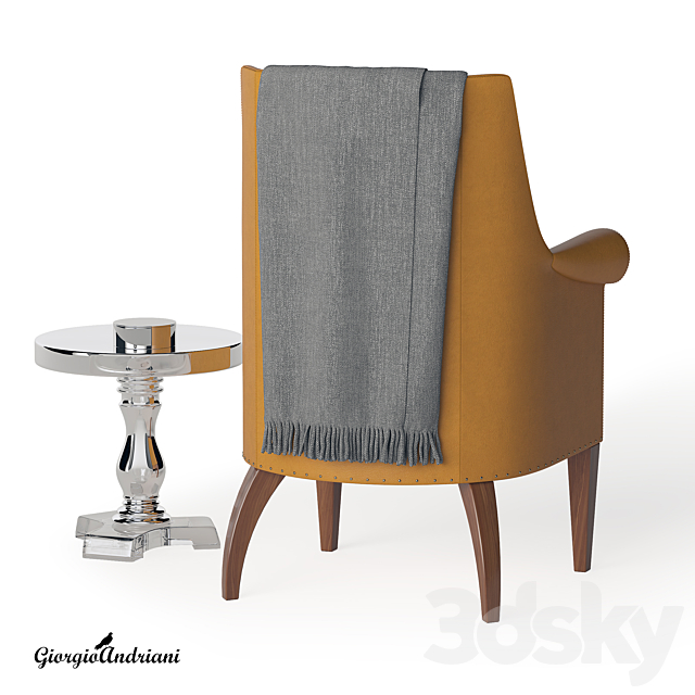 Armchair set 3ds Max - thumbnail 2