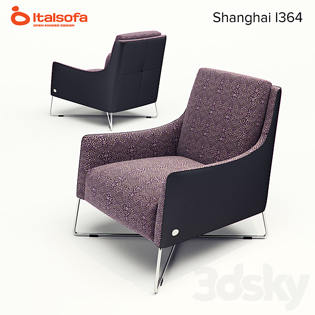 Armchair Shanghai i364. Italsofa 3DSMax File - thumbnail 1