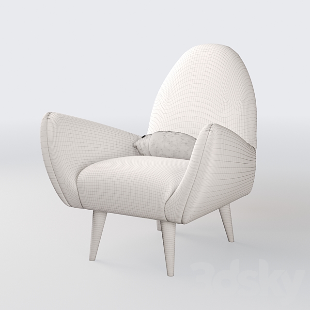 Armchair Shark Fin from Rodnik 3DSMax File - thumbnail 3