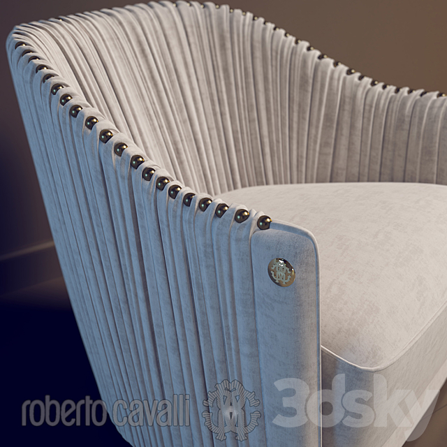 Armchair Sharpei Roberto Cavalli 3DSMax File - thumbnail 3