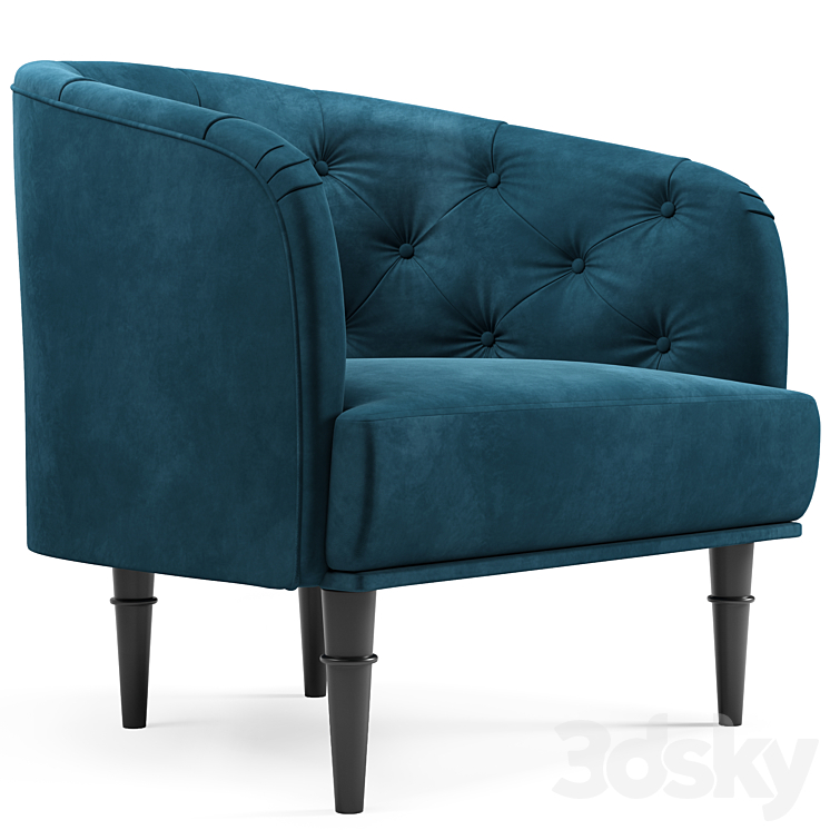 Armchair Shento Barhat Ocean 3DS Max Model - thumbnail 1