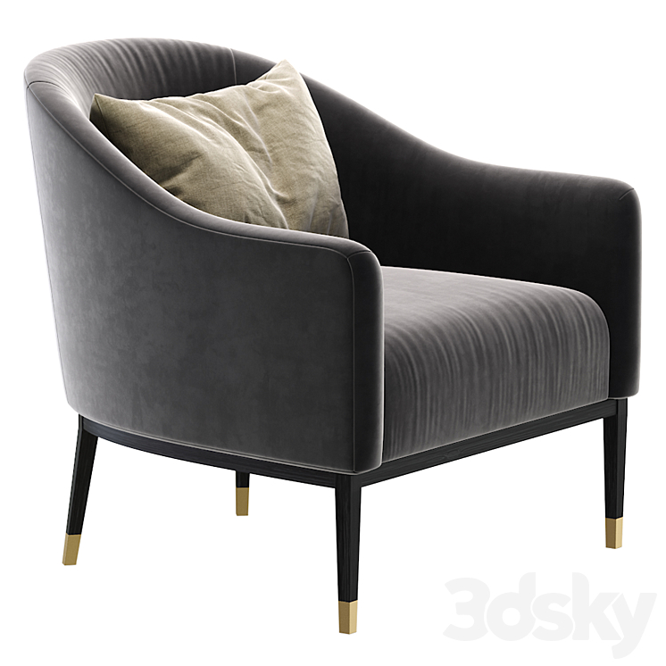 Armchair SHIPROK by Cazarina Interiors\/Кресло ШИПРОК 3DS Max Model - thumbnail 2