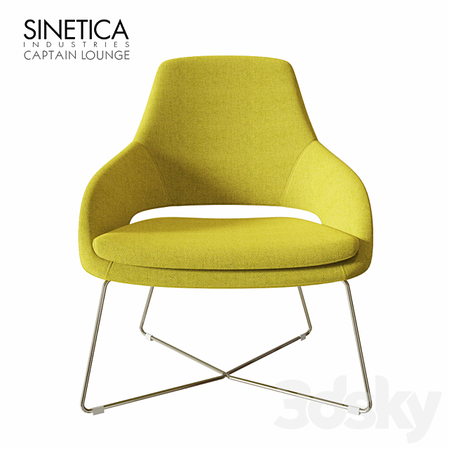 Armchair SINETICA Captain Lounge 3ds Max - thumbnail 1