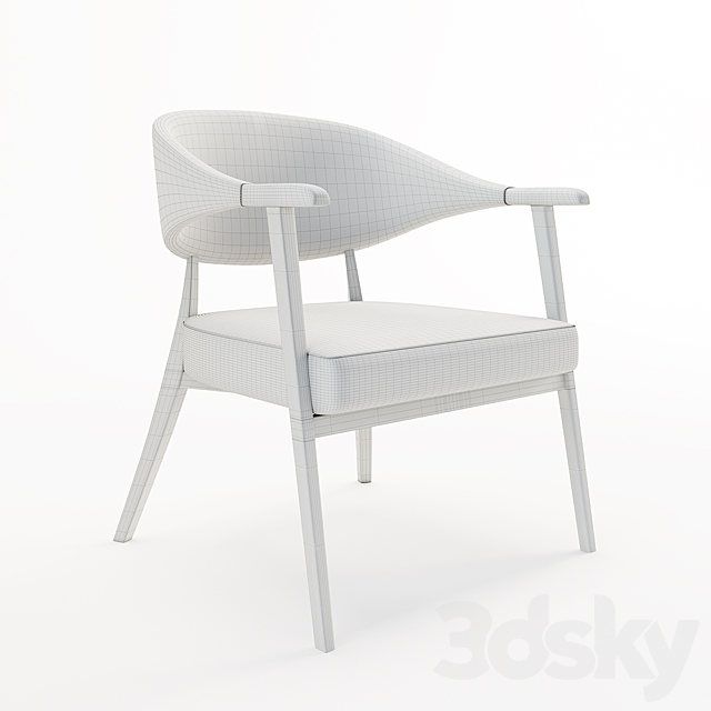 armchair sling 3ds Max - thumbnail 3